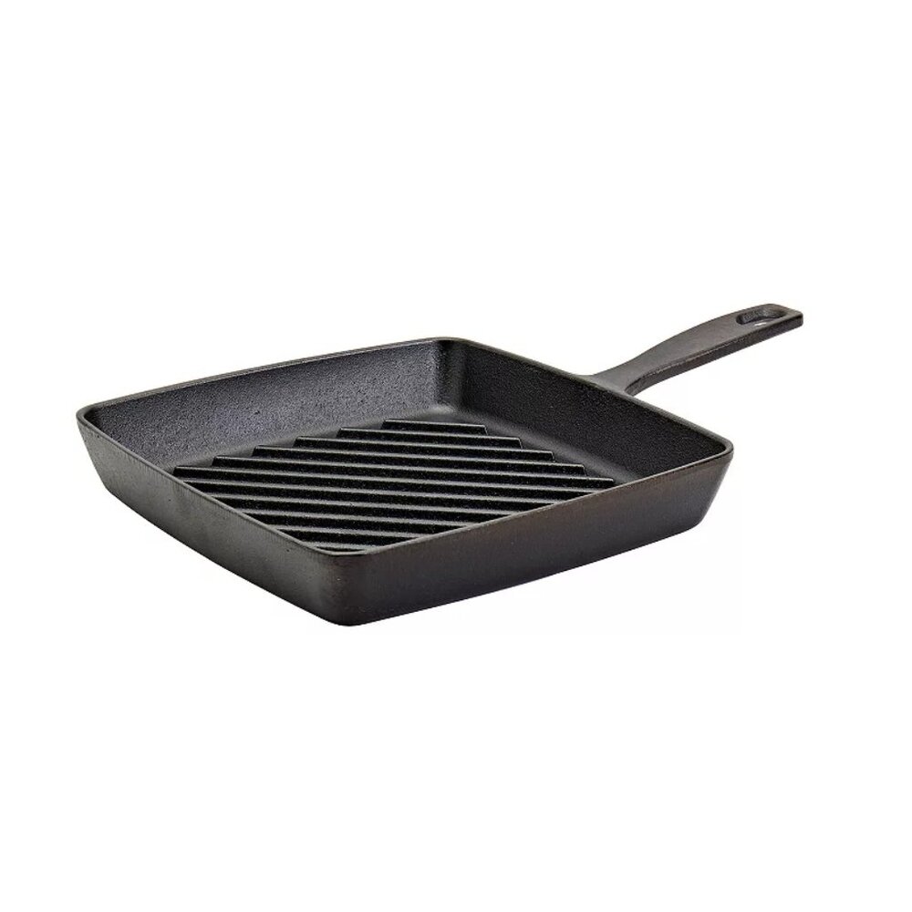 The Big One 9.8-in. Pre-Seasoned Cast-Iron Grill Pan